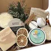 Handmade Shower & Skincare Set, Vegan Gift for Shower, Botanical Citrus, Luxury Spa Box, Shower Steamers, Aromatherapy, Birthday Present, Vegan Mum Gift, For Wife, Gift For Her