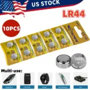 10PCS LR44 Batteries 1.5V Button Cell AG13 A76 357 LR1154 Multi-use Household US