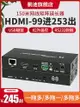 全網最低價~hdmi網線延長器 kvm網絡傳輸器矩陣99入253出一拖多對多150米紅外USB鍵鼠信號監控音視頻 HDMI轉網線 poe供電