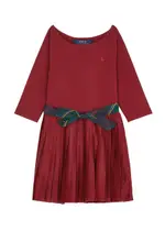 Polo Ralph Lauren Kids Bow-embellished Stretch-cotton Dress (1.5-6 Years) - Red - 3/3T (3 Years) 3/3T (3 years)