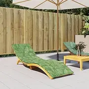 Oxford Leaf Pattern Sun Lounger Cushion Garden Seat Cushion for Outdoor Sofa Furniture Decor