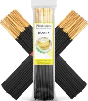 Banana Exotic Incense Sticks 7 Inch - Bulk 1 Bundle 85 to 100 Sticks - Natura...