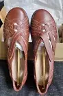Clarks Cheyn Tulip Mahogany Leather Slip On Shoes Size 11M Women's New In Box