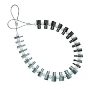 Nut & Bolt Thread Checker (Complete SAE/Inch and Metric Set) - 26 Gauges