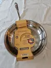 TRAMONTINA Tri-Ply Clad 10 in Stainless Steel Fry Pan Magnetic Stainless Steel