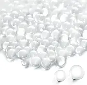 [SourceTon] 100 Pieces Quartz Pearl Balls Insert, Quartz Pearl Balls Beads for DIY Crafts Jewelry Making Supplies Home Decorations (Transparent,4mm,6 mm)