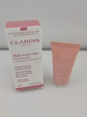 Clarins Multi-Active Jour Glow Boosting Day Cream ~ Travel Size 0.1 Oz X2