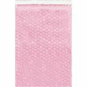Anti-Static Bubble Pouches 6" x 6 1/2" Pink 500/Case