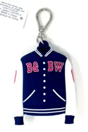 BATH & BODY WORKS B&BW VARSITY JACKET POCKETBAC HOLDER HAND SANITIZER CASE CLIP