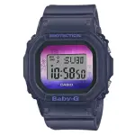 【CASIO 卡西歐】冬季極光夜光電子錶/紫面40MM(BGD-560WL-2)