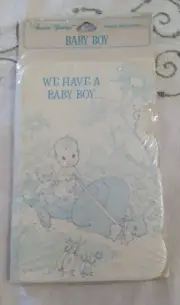 NEW-SEALED “WE HAVE A BABY BOY” 10 CARDS-AMERICAN GREETINGS