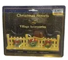 Christmas Streets Village Accessories, Picket Fence, Mailbox, Wreaths 14102629