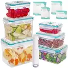 FreshSeal Vaccum Sealed Food Storage Container Set 6 Stackable Containers
