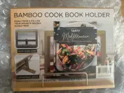 Book Holder Stand Bamboo Portable Adjustable Desk Reading Cookbook Bookstand NEW