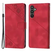 Phone Case For Samsung Galaxy A34 5G,Imprinting Series-6 Imprinted Flip Leather Cover Stand Wallet