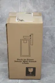 NEW Dusk to Dawn Sensor Wall Sconce 1-Pack 2032BC-LS