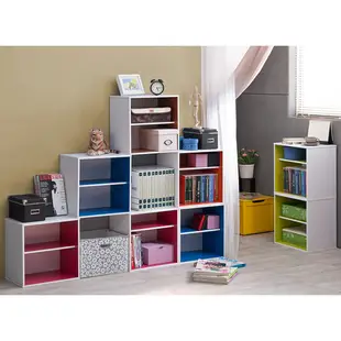 空櫃 收納【收納屋】 粉色單格兩層組合收納櫃-三色可選&DIY組合傢俱