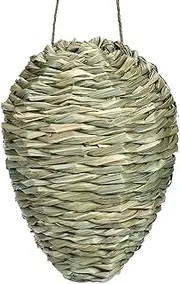 Yulokdwi Faux Wasp Nest | Wasps Trap | Woven Bee Hive, Hangable Decoration for Farm Orchard Garden Backyard Porch Patio