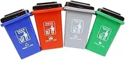 FELTECHELECTR Educational Boys and Girls Step Trash Bin Mini Home Auto Trash Children's Garbage Sorting Game Red Gray Green Blue