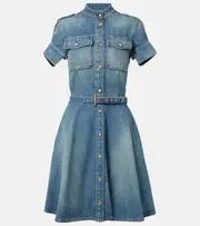 [McQueen] McQueen Denim shirt dress AU 6 blue