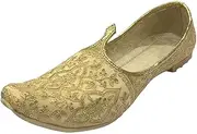 [Step n Style] Punjabi Jutti for Men Wedding Sherwani Shoes Embroidery Handmade Ethnic Traditional Mojari Stylish Juti