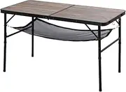 IRIS OHYAMA Outdoor Folding Table, 120 Wide Folding Table, Lightweight and Compact, Adjustable Height Storage for Outdoor Camping, Multi-Function, Gift