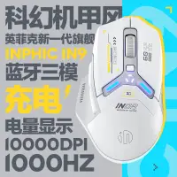 在飛比找京東台灣優惠-英菲克（INPHIC）IN9無線藍芽有線遊戲滑鼠三模電競人體
