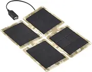 Portable Solar Charger | Compact Outlet Solar Panel Charger,High-Efficiency Multifunctional Foldable Camping Accessories for Fans Phone Supply Monitor Devices Security Camera Outdoor