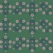 Novogratz x Emerald Block Print Floral Removable Peel and Floral Stick Wallpa...