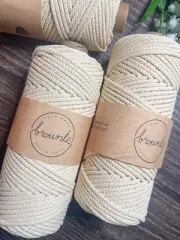3.5 mm Premium Matte Polyester Macrame cord - EGGSHELL #11