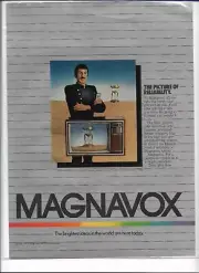 1981 Leonard Nimoy (Spock) Magnavox Magazine Print Ad - 8x11