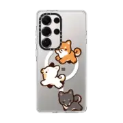 Galaxy S25 Ultra Clear Magnetic Case Trotting Trio by Pikarar