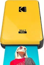 KODAK Mini 2 Plus Bluetooth Portable Photo Printer w/ 4Pass Technology - Yellow