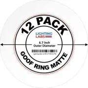12 Pack Matte White Goof Trim Ring for 4 inch Recessed Can Lighting Down Light