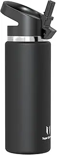 Super Sparrow Water Bottle Insulated - 750ml - Drink Bottle - Wide Mouth SwivelSip Flask - BPA Free, Leak Proof Mug- Ergonomic Straw Water Bottle for Work, Gym, Travel, Sports