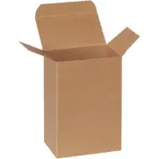 4 x 2 1/2 x 6" Kraft Reverse Tuck Folding Cartons 250/Case