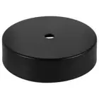Round Table Lamp Base Office Polished Metal Desktop Without Shade Light