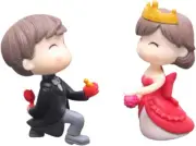 Charming Bride and Groom Cake Topper Figurine for Wedding Celebration