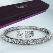Boxed 2 Pieces Jewellery Set Embellished with SWAROVSKI® Crystals
