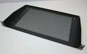 1U (1 Space) Vented Rack Mount Shelf for Audio Racks / Computer Networking Racks