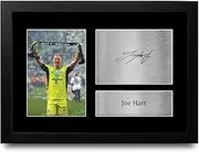 HWC Trading FR A4 Joe Hart Celtic Gifts Printed Signed Autograph Picture for Football Fans and Supporters - A4 Framed