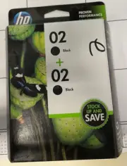 Hp 02 2-Pack Black Original Ink Cartridges (Expired Oct 2014)