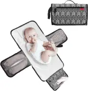 Lekebaby Portable Diaper Changing Pad Waterproof Change Mat Travel for Baby, ...