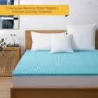 Luxore Cooling Gel Infused Convoluted Memory Foam Topper | Soft Gel Foam Sleep