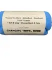 MissShorthair Towel Poncho for Kids, Hooded Microfiber Bath Towel