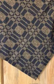 New Primitive LOVERS KNOT NAVY COVERLET TABLE SQUARE Tablecloth Topper 34"