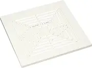 Broan-NuTone BP90 Easy Install Bathroom Ceiling Exhaust Fan Grille Cover, White, 4-Pack