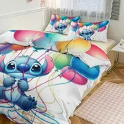 Bed Sheets g362 Stitch Print Bedding Set Pattern Duvet Cove Set 3 Pieces 1 Quilt Cover And 2 Pillowcases for Women Men Teens tq362 Bed Sheets
