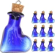 ORFOFE 10Pcs Small Miniature Glass Bottles with Cork Stoppers Cute Wishing Jars for Art Crafts DIY Projects Party Favors