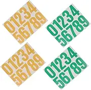 NUOBESTY 4 Sheets Stickers Self Adhesive Decals for DIY for Mailbox Trash Can Address Board of Each